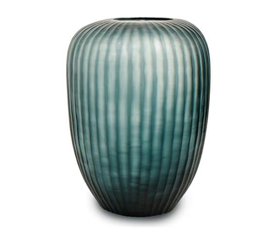 Gobi Vasen und Schale ocean blue/indigo - Vase hoch