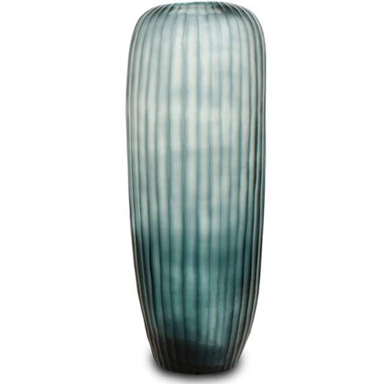 Gobi Vasen und Schale ocean blue/indigo - Vase lang