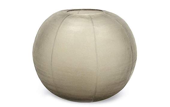 Gobi Vasen und Schale smokegrey - Vase rund