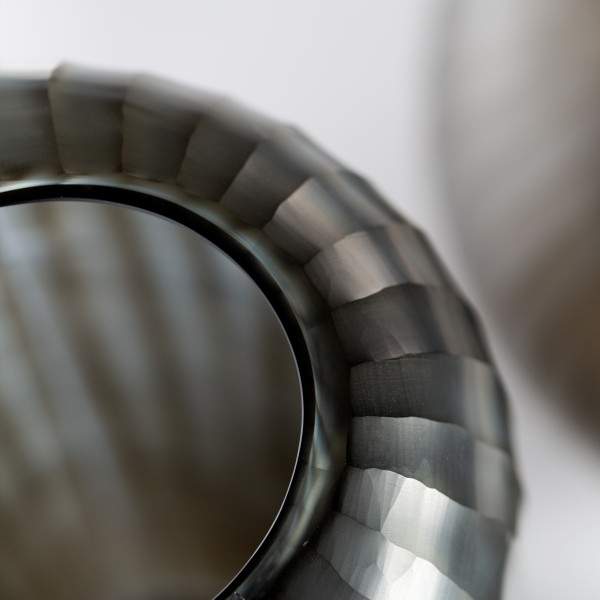 Gobi Vasen und Schale indigo/smokegrey - Vase hoch