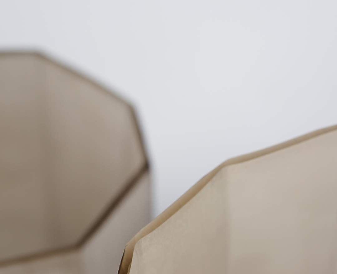 Okka Vasen und Schale smokegrey - Vase M