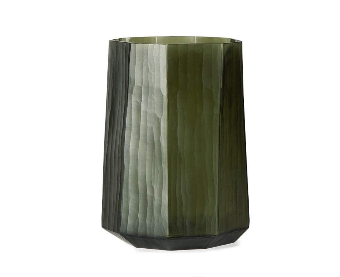 Okka Vasen und Schale black steelgrey - Vase M