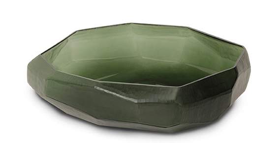 Guaxs - Cubistic Vasen und Teelichthalter black steelgrey - Schale