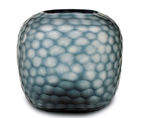 Somba Vasen und Teelichthalter ocean blue / indigo - Vase L