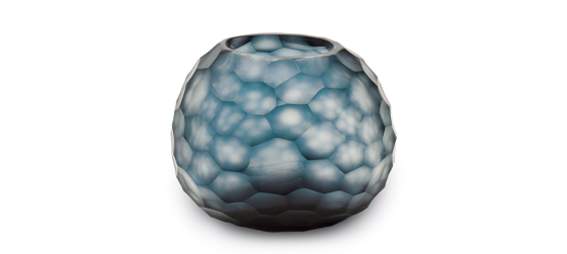 Somba Vasen und Teelichthalter ocean blue / indigo - Vase S