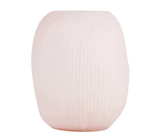 Nagaa Vasen und Teelichthalter rosé - Vase L