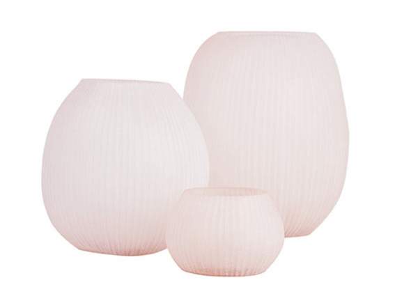 Nagaa Vasen und Teelichthalter rosé - Vase M