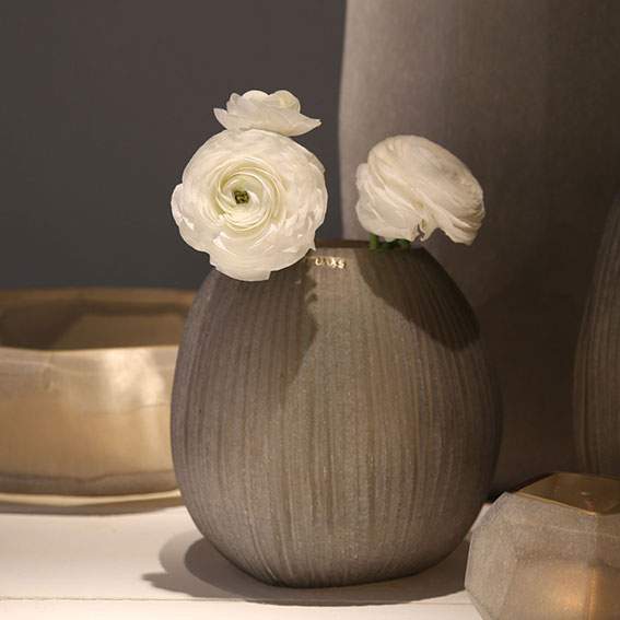 Nagaa Vasen und Teelichthalter smokegrey - Vase M