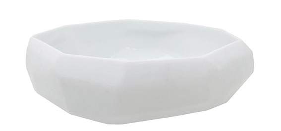 Guaxs - Cubistic Vasen und Teelichthalter opal - Schale