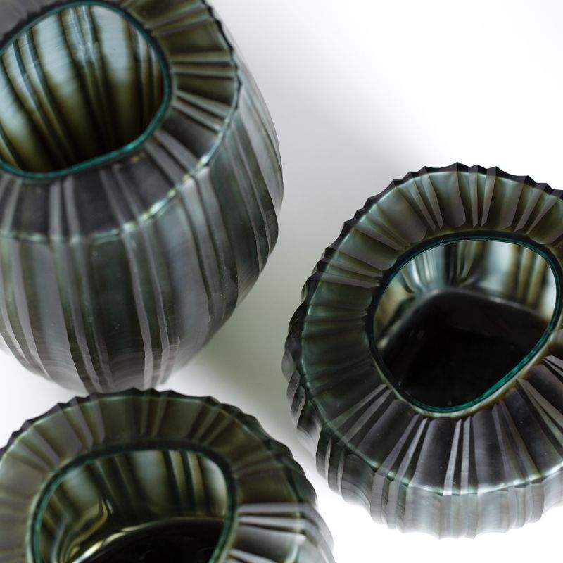 Malibu Vasen indigo / smokegrey - Vase hoch