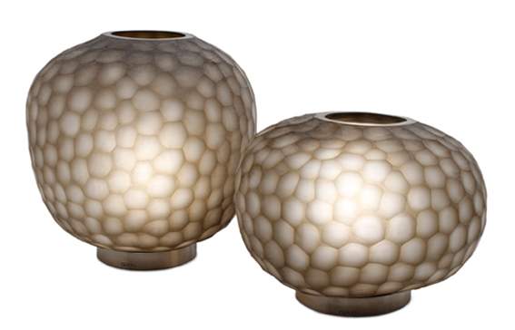 Guaxs Erbse Tischleuchte klar/rauchgrau