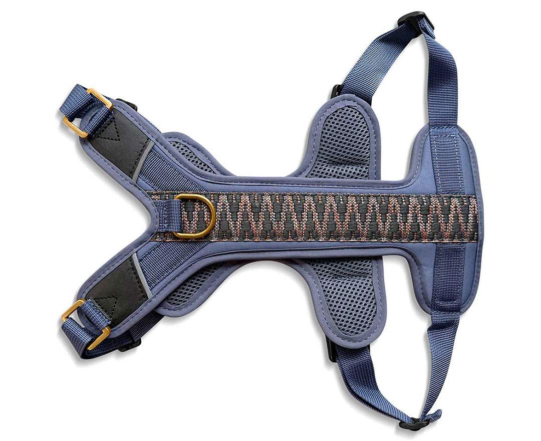 Hey Lana - Premium Hundegeschirr Gepolstert - Blau/Grau - Premium Hundegeschirr Gepolstert - Blau/Grau