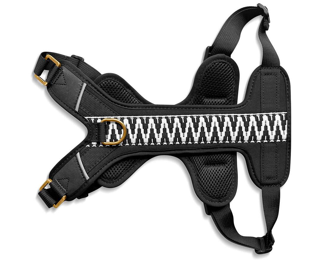 Premium Hundegeschirr Gepolstert - Schwarz/Weiß (Kopie)