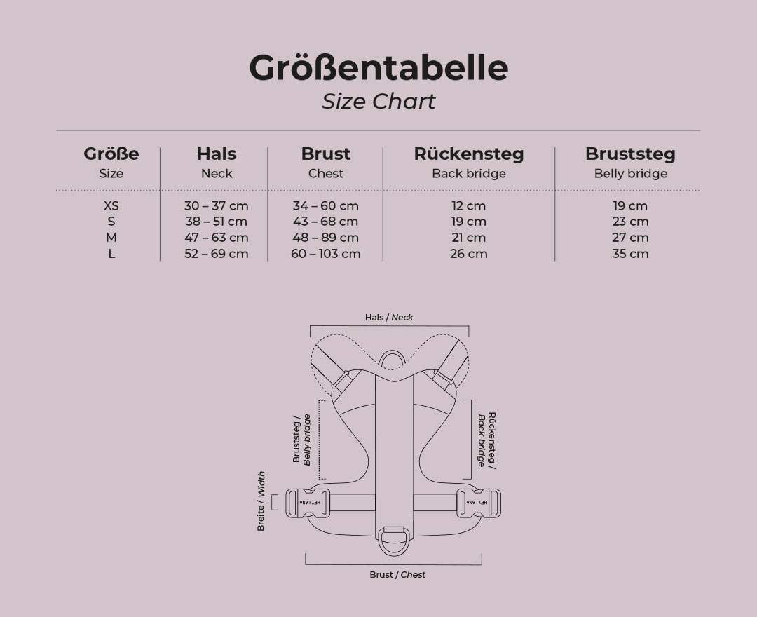 Hey Lana - Premium Hundegeschirr Gepolstert - Pink/Beige - Premium Hundegeschirr Gepolstert - Pink/Beige