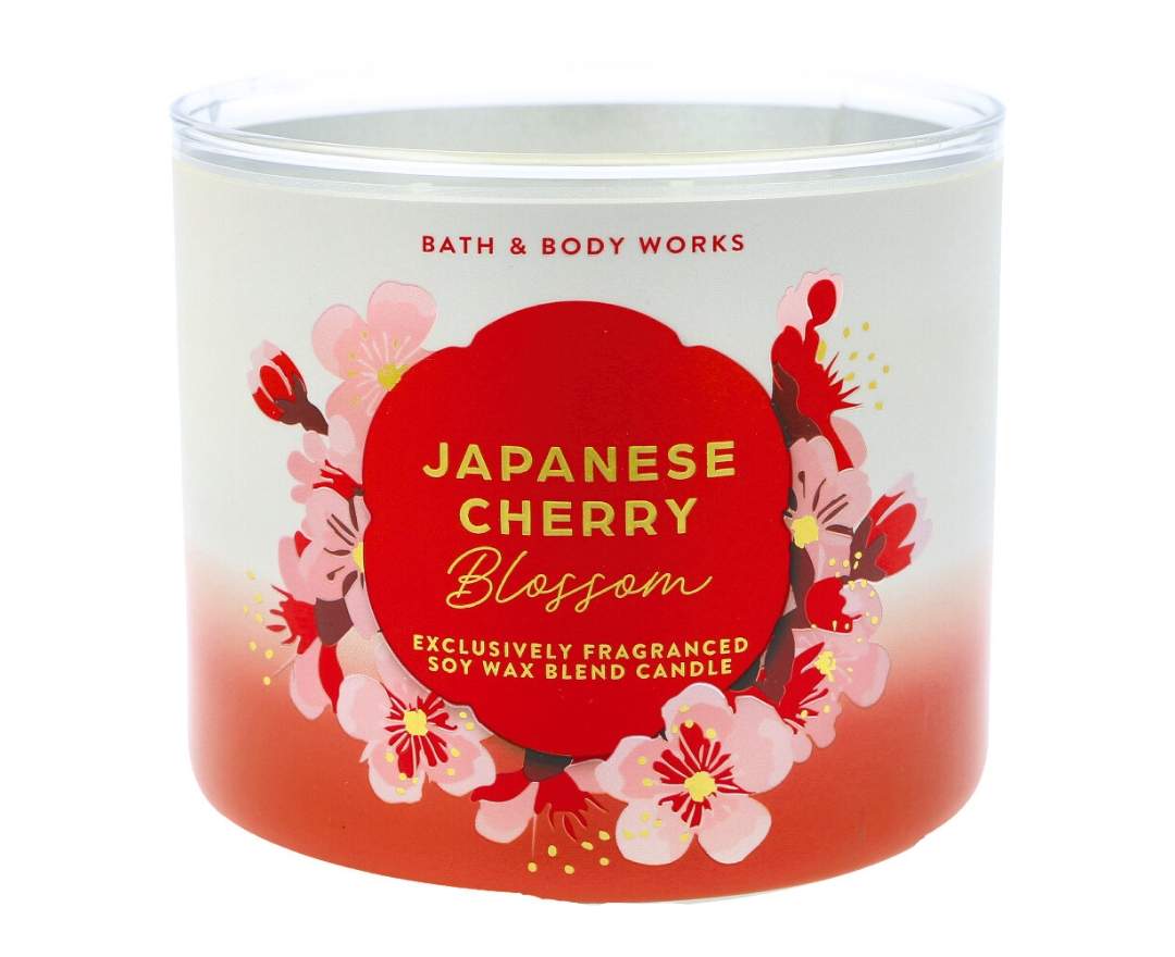 Bath & Body Works Japanese Cherry Blossom 3-Docht-Kerze 411g