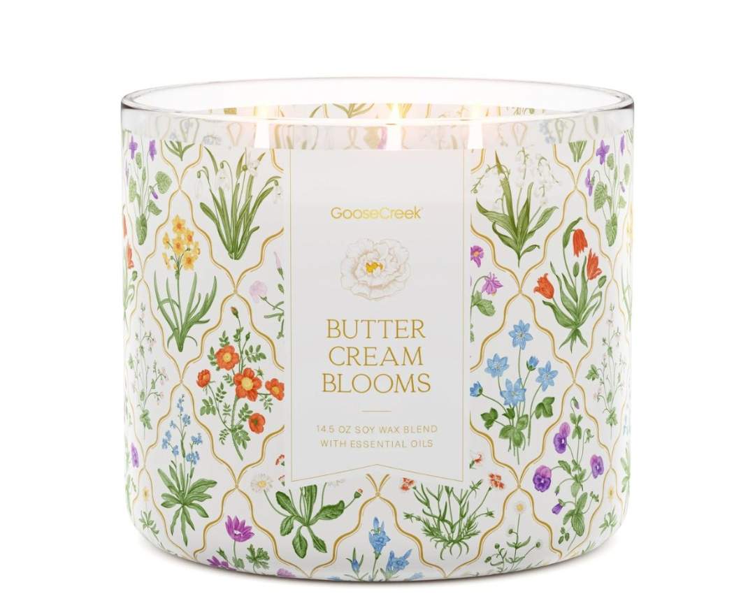 Goose Creek Buttercream Blooms 3-Docht-Kerze 411g