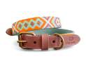 Hey Lana - Premium Hundehalsband Gepolstert - Mint/Orange - L Thumbnail