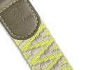 Hey Lana - Premium Führleine - 3-fach verstellbar - 2m - Olivgrün/Neongelb - M-XL (3,8 cm breit) Thumbnail