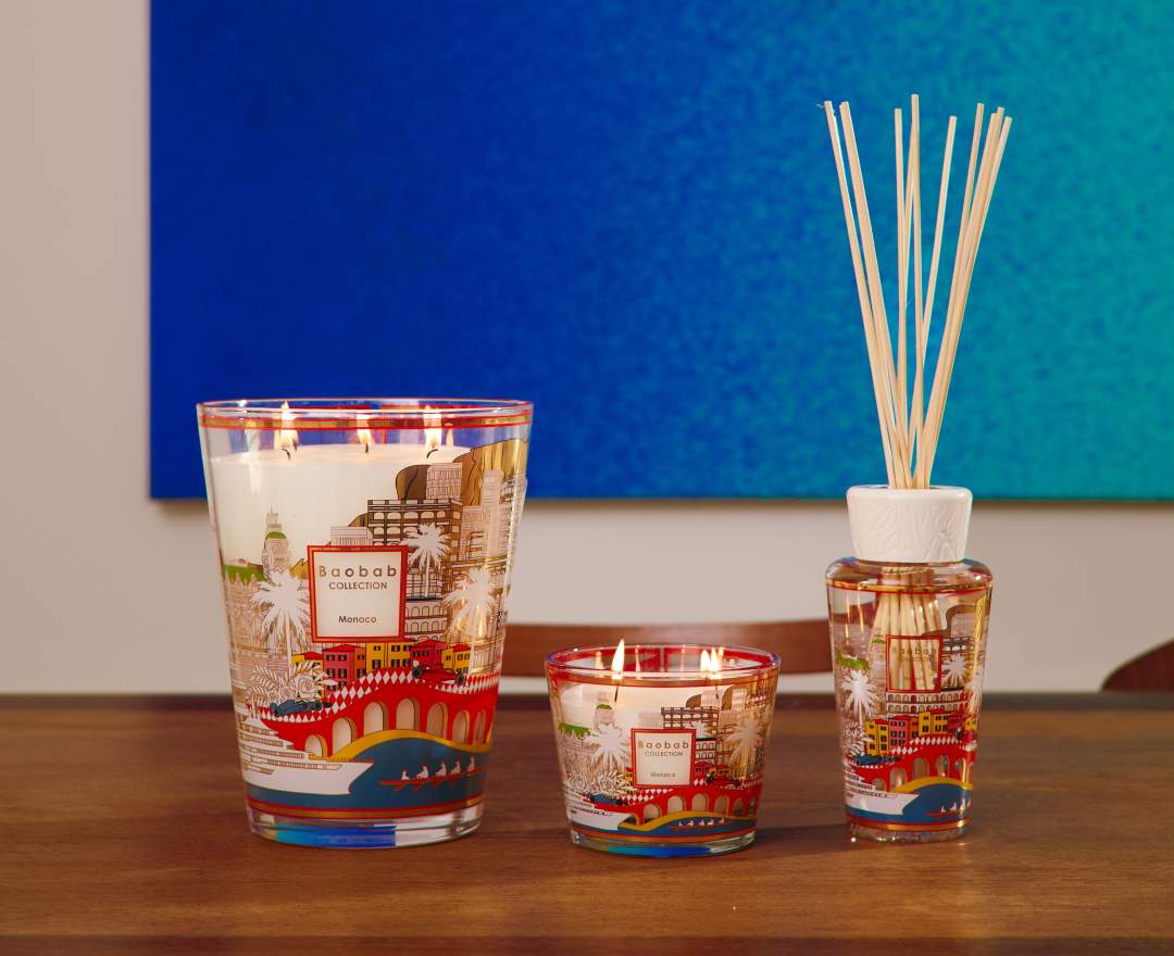 Baobab Collection - Duftkerze 'Monaco' in Geschenkbox LIMITED EDI>TION - MAX 10 cm