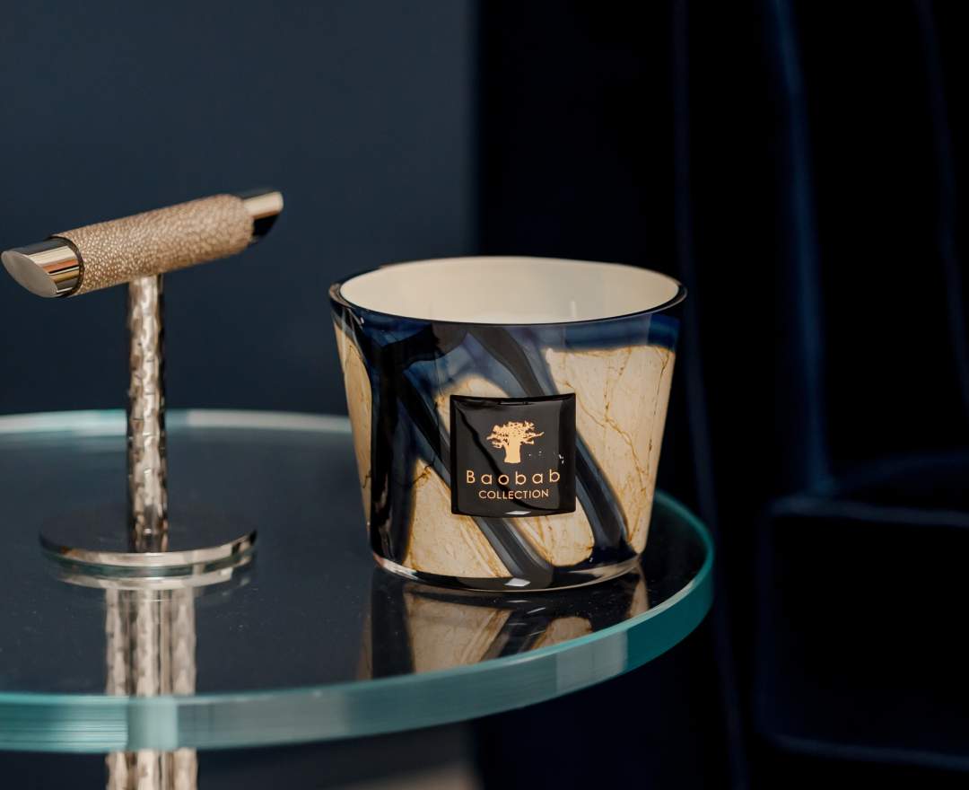 Baobab Collection - Duftkerze 'Stones Lazuli' in Geschenkbox - MAX 10 cm