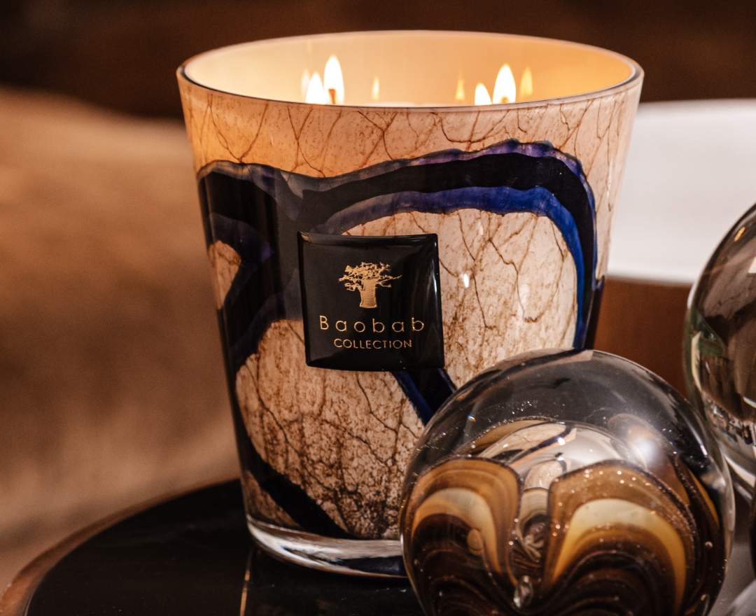 Baobab Collection - Duftkerze 'Stones Lazuli' in Geschenkbox - MAX 10 cm