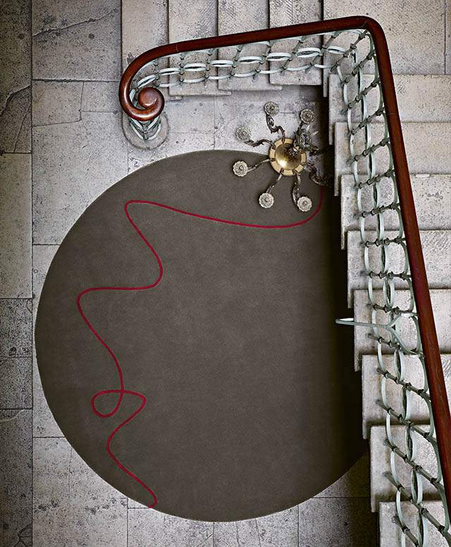 JAB - Teppich Handtuft Red Thread