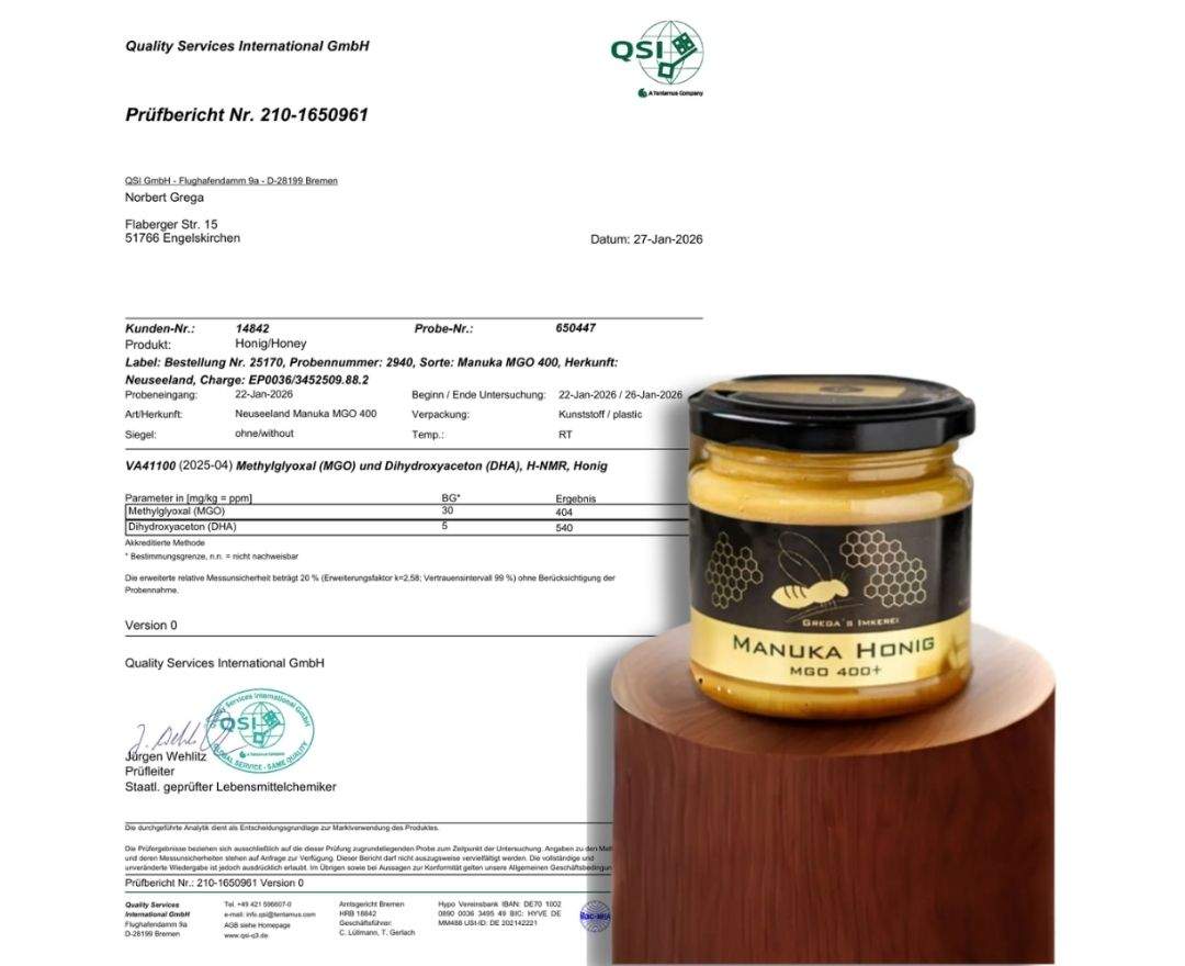 Grega´s Imkerei - Manuka Honig 250g mit MGO 400+