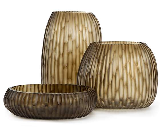 Clemente Vasen und Schale smokegrey / dark smokegrey - Vase hoch