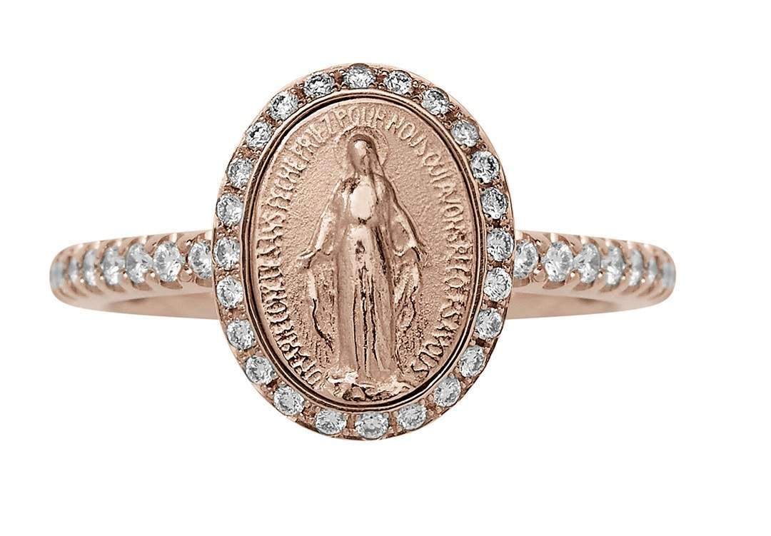 SÉVIGNÉ MADONNA RING N°1 Roségold, Brillanten