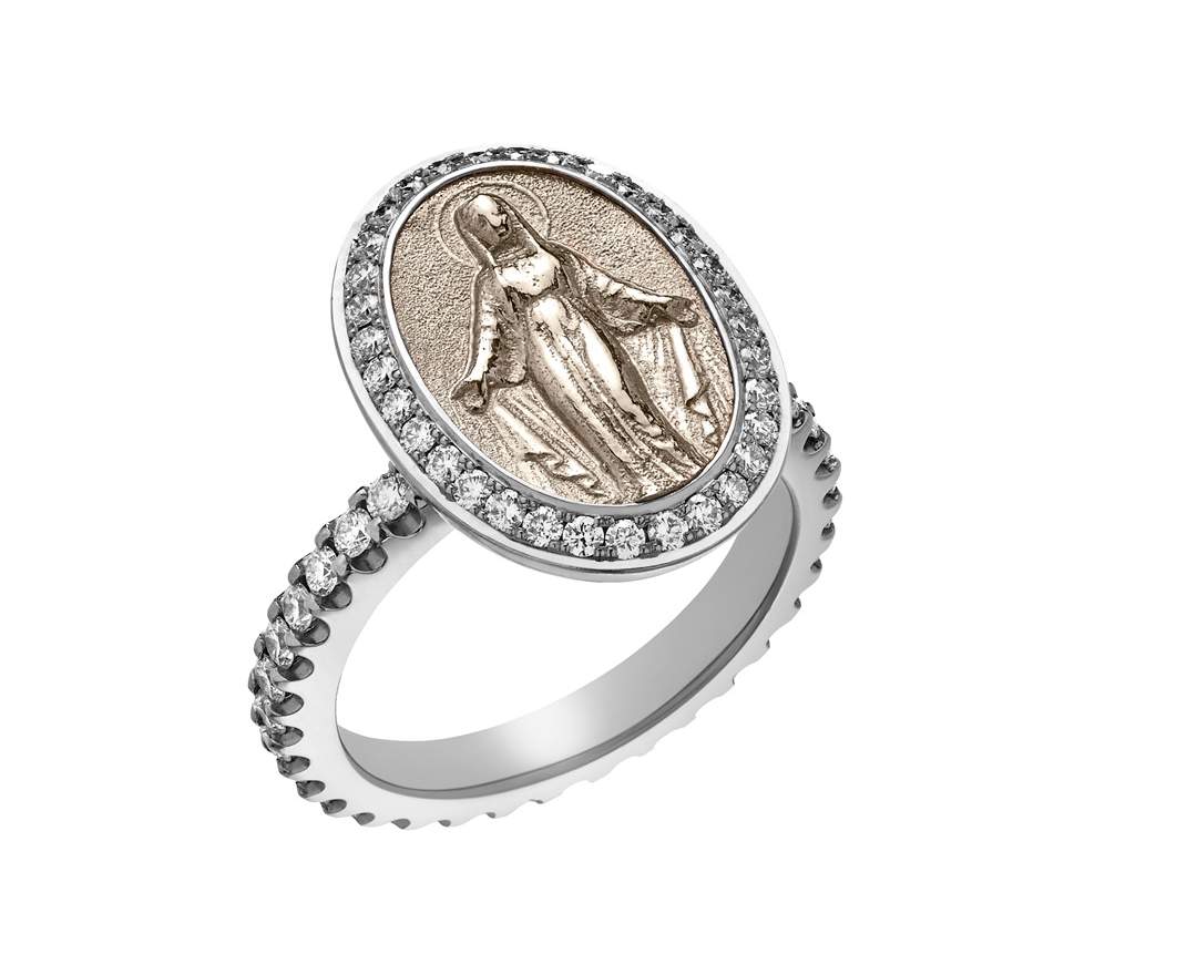 SÉVIGNÉ - MADONNA RING N°1-2 Weissgold, Brillanten