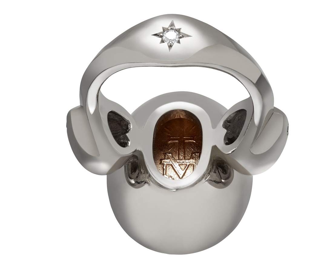 SÉVIGNÉ - MADONNA RING N°2 Weissgold, Roségold, Brillanten