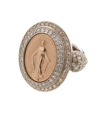 SÉVIGNÉ MADONNA RING N°3 Gelbgold, Roségold, Brillanten