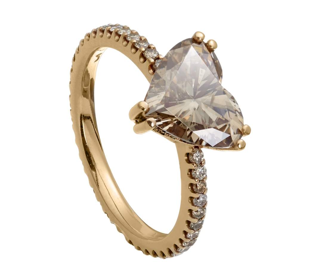 SÉVIGNÉ HERZ RING Roségold, Diamant, Brillanten
