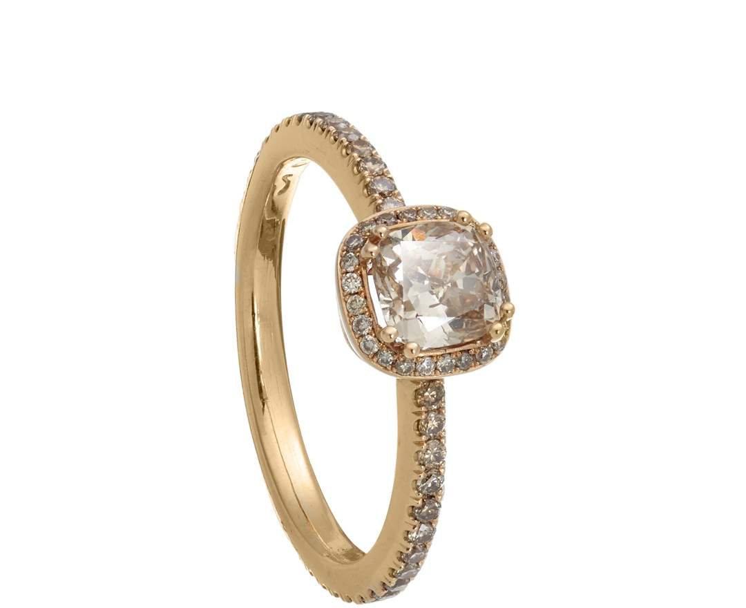 SÉVIGNÉ DIAMANT RING Roségold, Brillanten