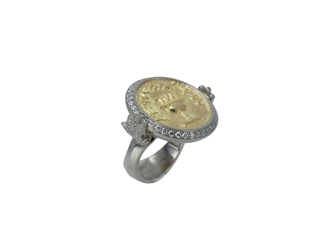 SÉVIGNÉ - SCHEKEL RING Weissgold, Gelbgold, Brillanten