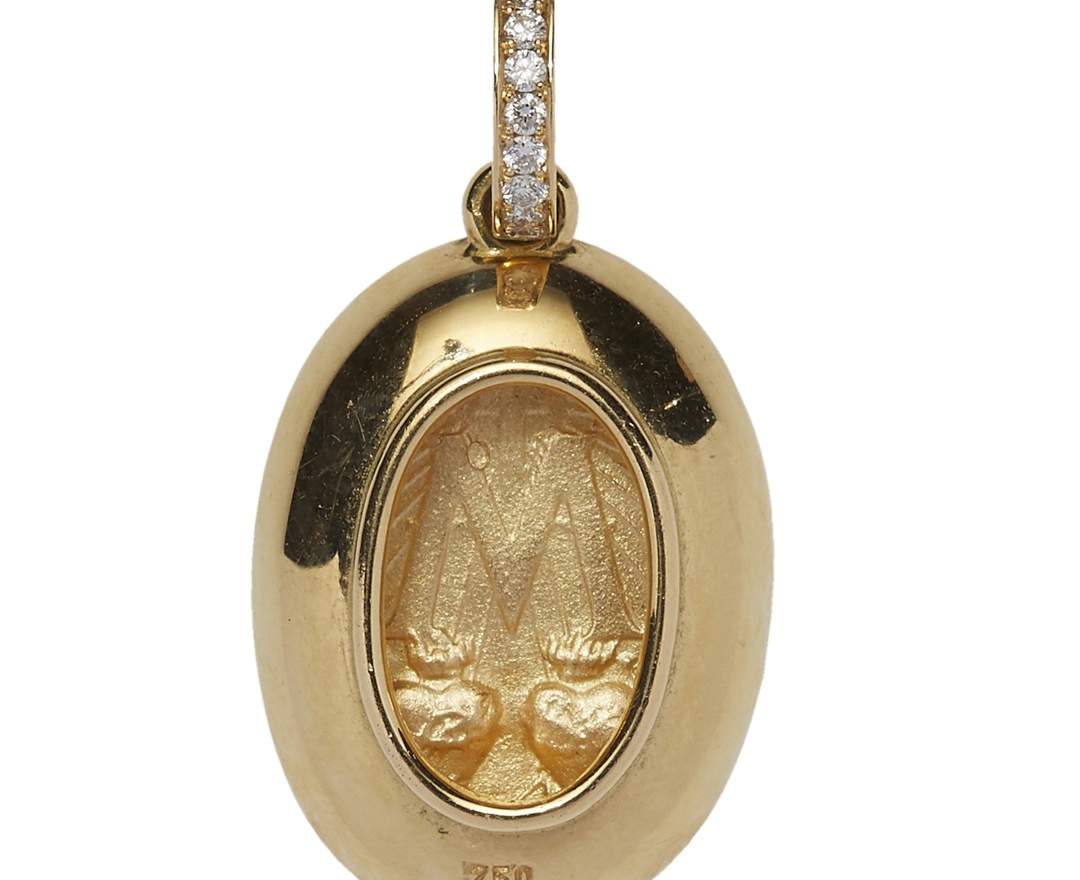 SÉVIGNÉ - MADONNA ANHÄNGER N°1-2 Gelbgold, Brillanten
