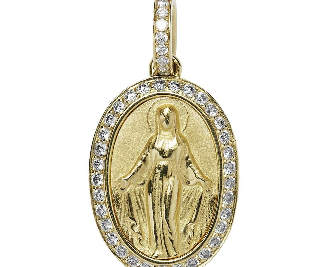 SÉVIGNÉ MADONNA ANHÄNGER N°1-2 Gelbgold, Brillanten