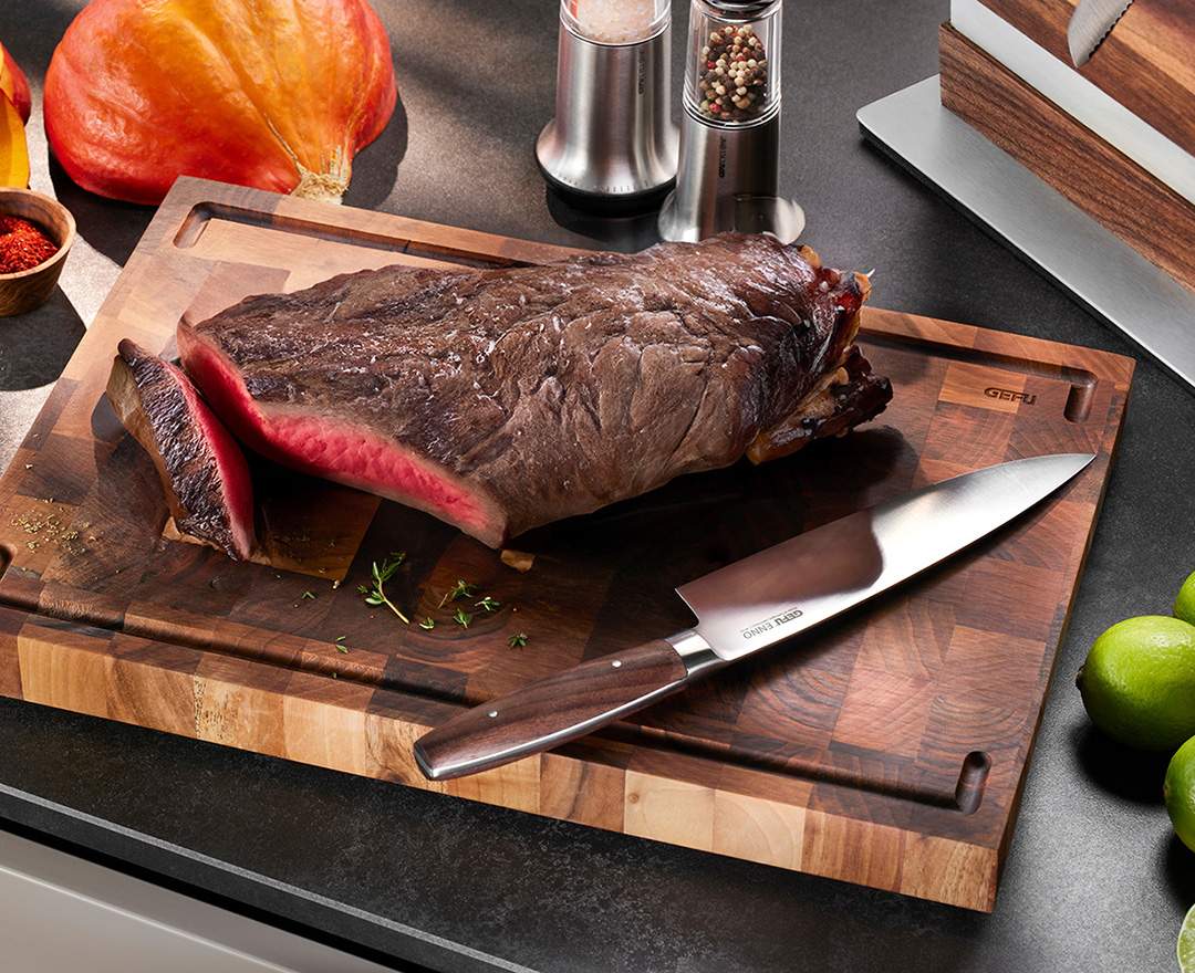 GEFU Hackblock ENNO, Walnussholz