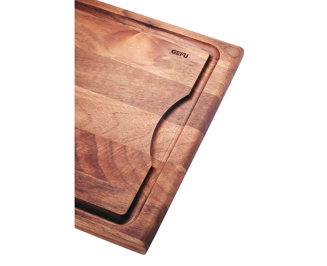 GEFU - Schneidebrett ENNO, groß mit Saftrille, Walnussholz