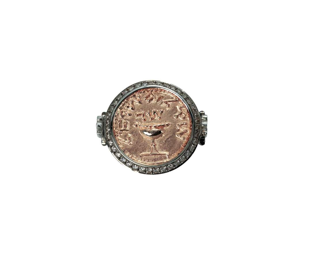 SÉVIGNÉ - SCHEKEL RING Silber, Roségold, Brillanten