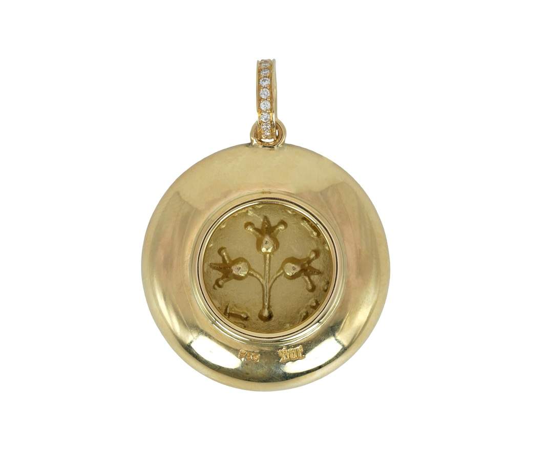 SÉVIGNÉ - SCHEKEL ANHÄNGER Gelbgold, Brillanten