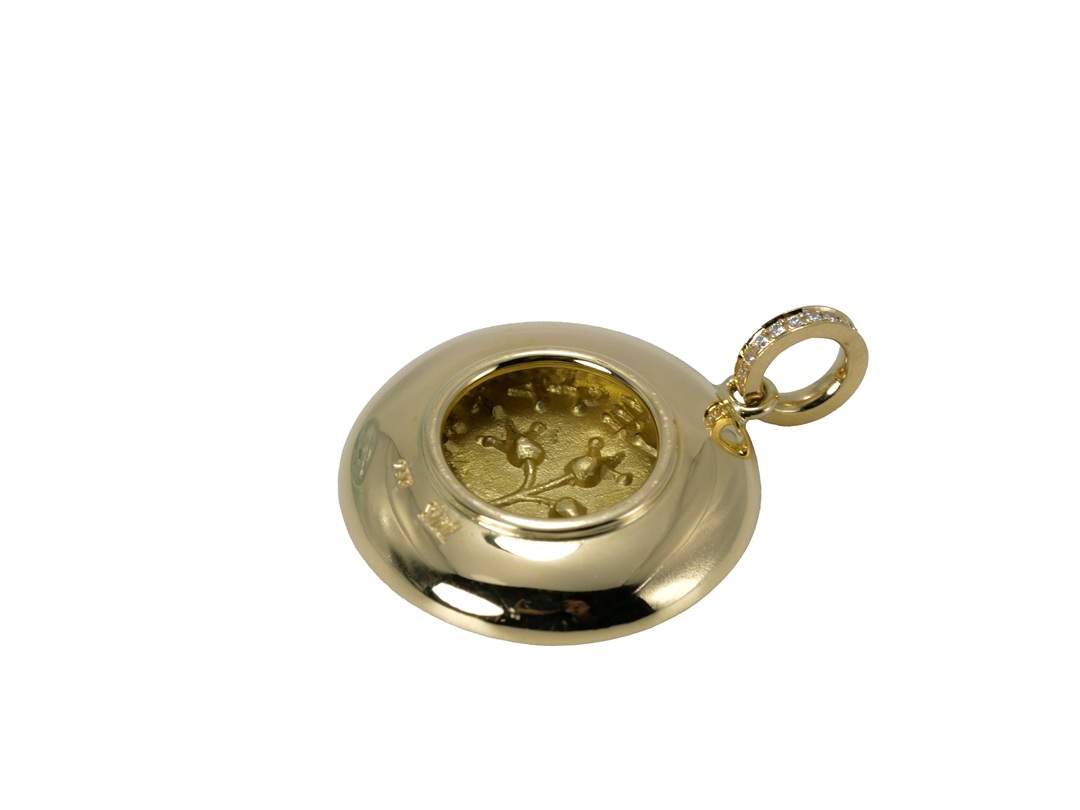 SÉVIGNÉ - SCHEKEL ANHÄNGER Gelbgold, Brillanten