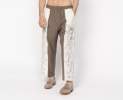 Panos Gotsis - Die Hose: Artisanaler Luxus mit Bestickung in Taupe Thumbnail