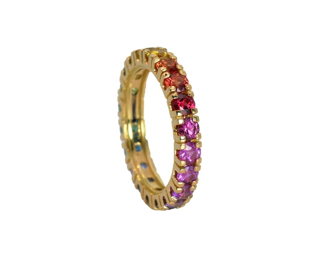SÉVIGNÉ MEMOIRE RING Gelbgold, Saphire