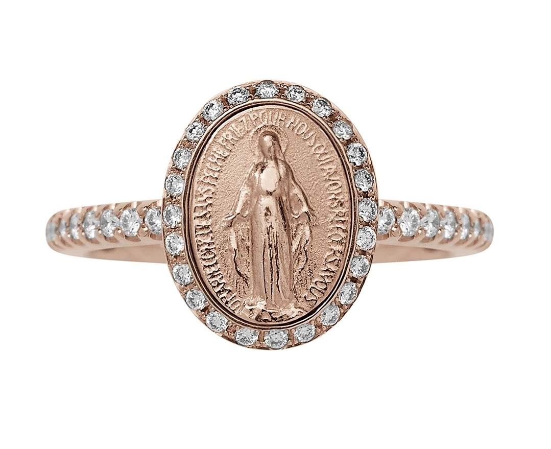 SÉVIGNÉ MADONNA RING N°1 Roségold, Brillanten