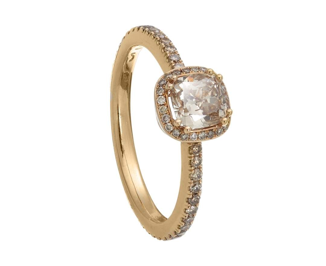 SÉVIGNÉ DIAMANT RING Roségold, Brillanten