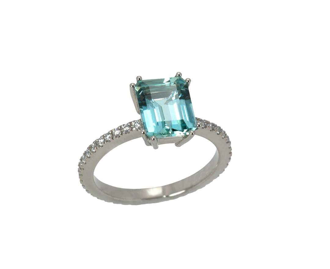 SÉVIGNÉ - BERYLL RING Weissgold, Brillanten