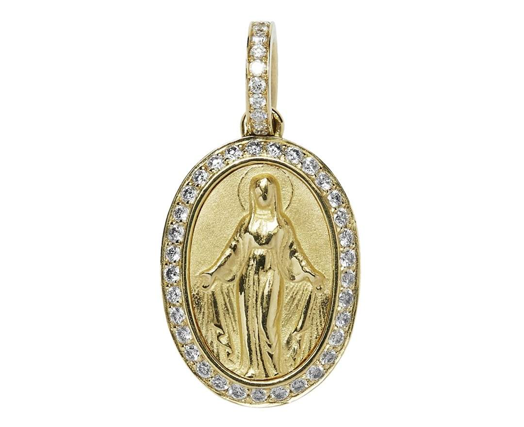 SÉVIGNÉ MADONNA ANHÄNGER N°1-2 Gelbgold, Brillanten