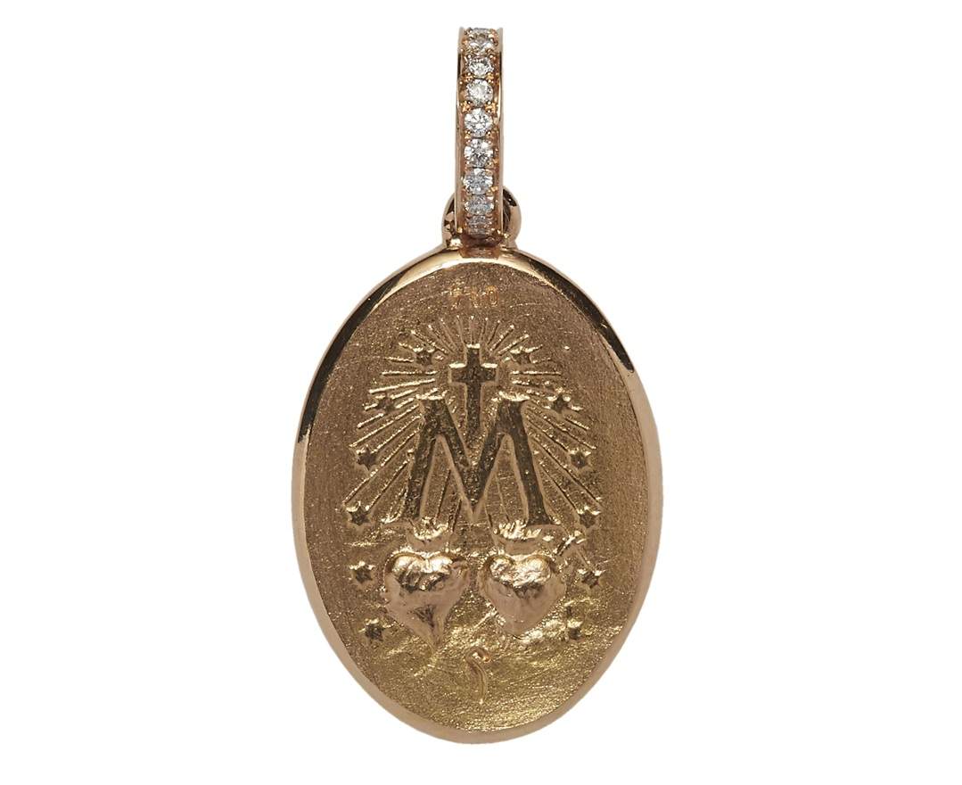 SÉVIGNÉ - MADONNA ANHÄNGER N°3 Gelbgold, Brillanten