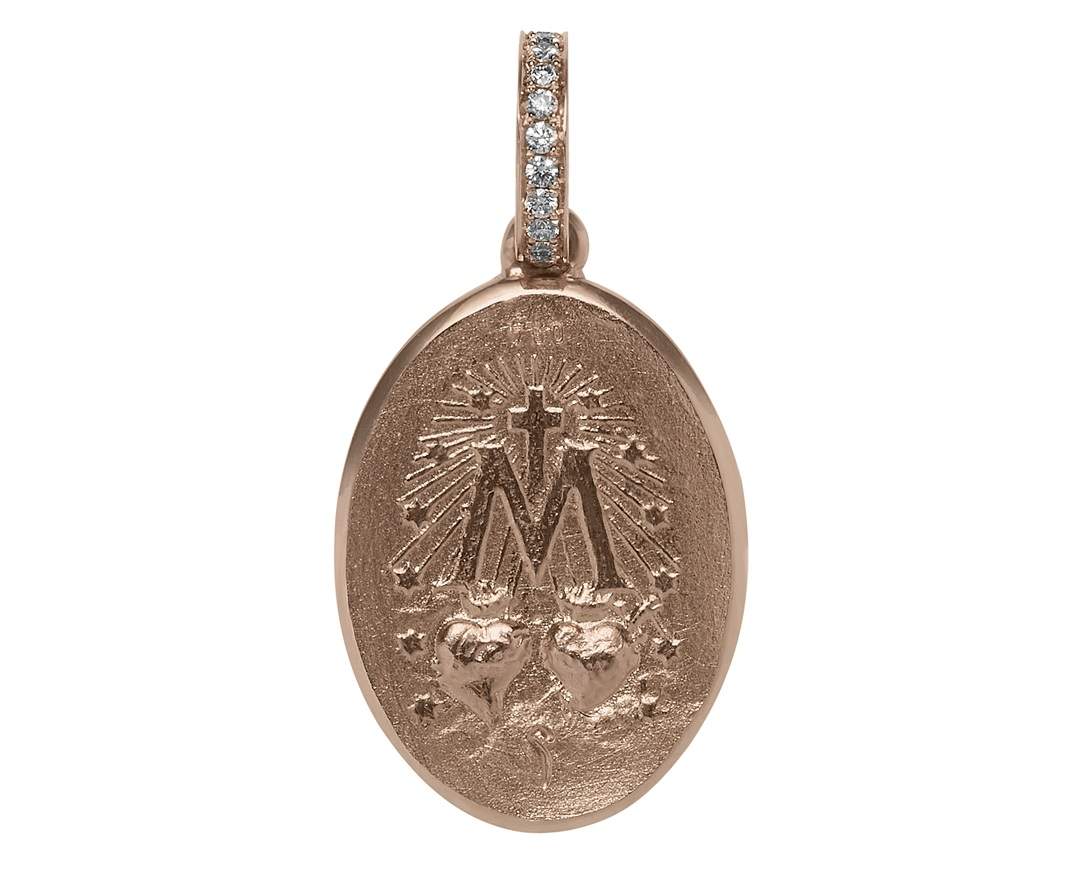 SÉVIGNÉ - MADONNA ANHÄNGER N°3 Roségold, Brillanten